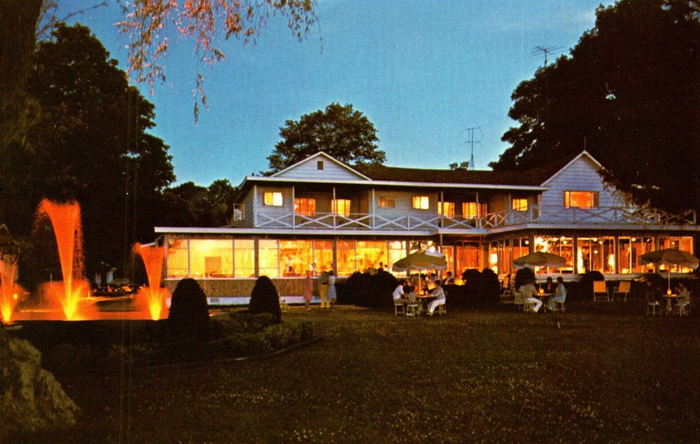 Lakeside Inn - Vintage Postcard Back (newer photo)